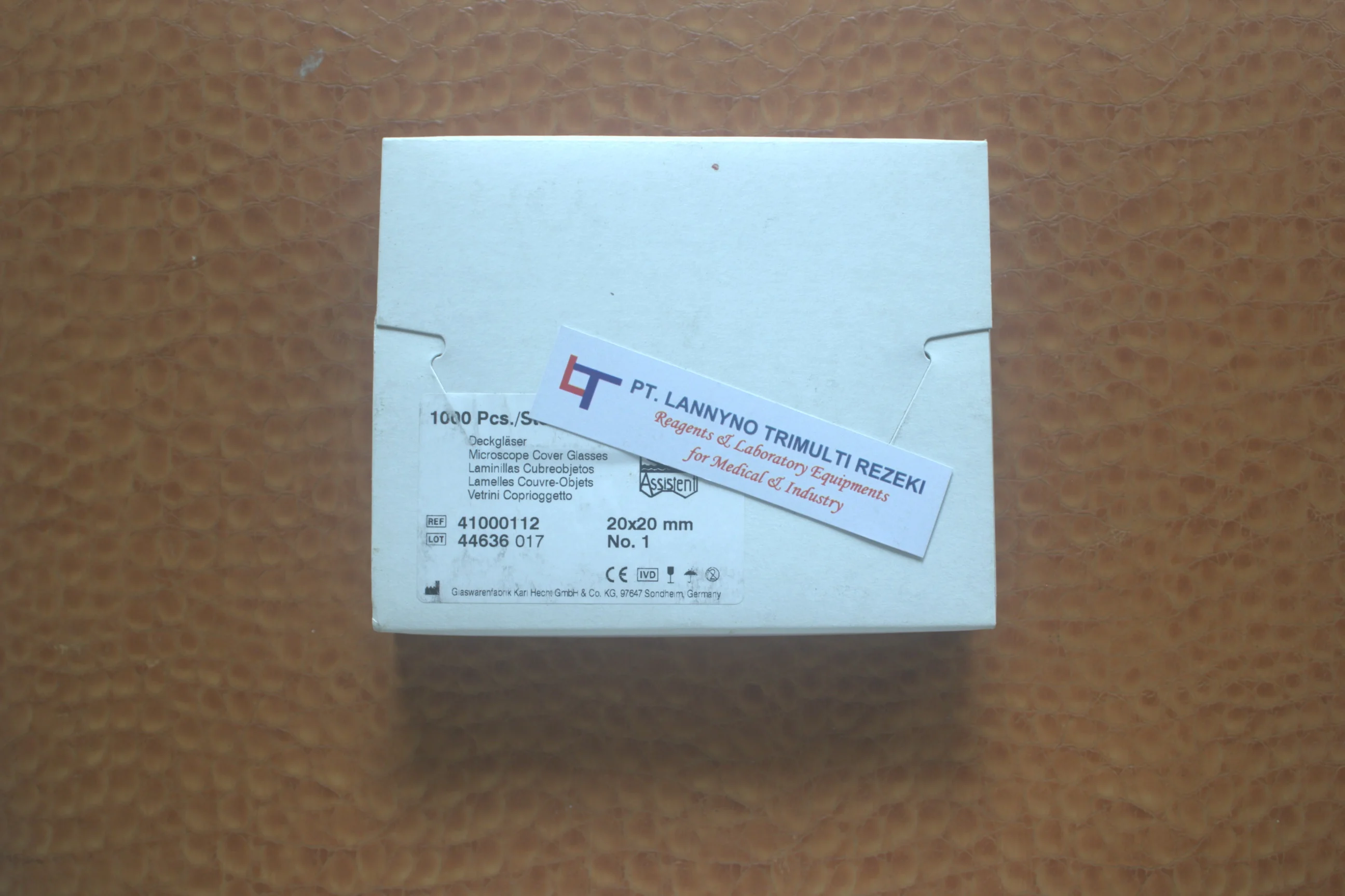 Deckglas 20 x 20 mm No. 1