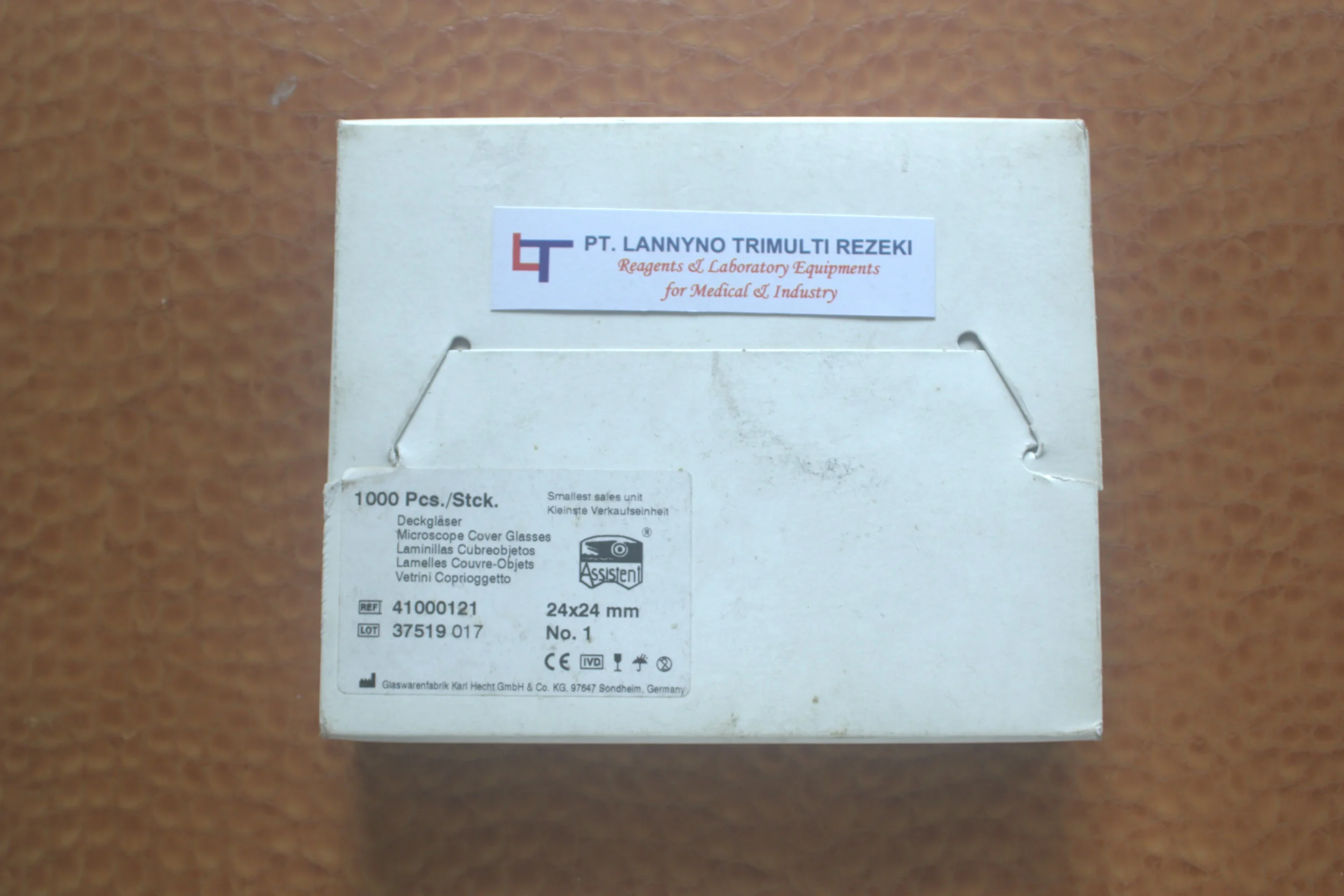 Deckglas 24 x 24 mm No. 1, 1000 pcs