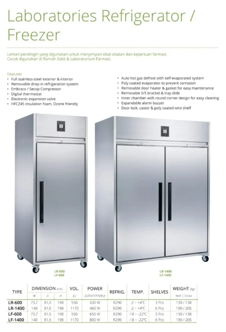 Freezer Laboratorium -20 °C
