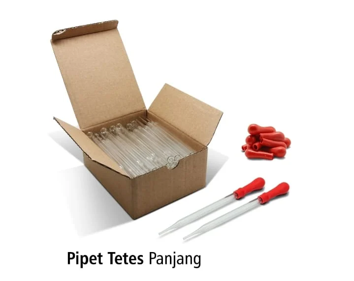 Pipet Tetes Kaca Panjang