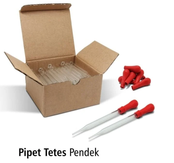 Pipet Tetes Kaca Pendek