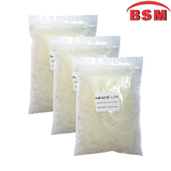 White Tip 2–10 µL Pendek 1000 pcs